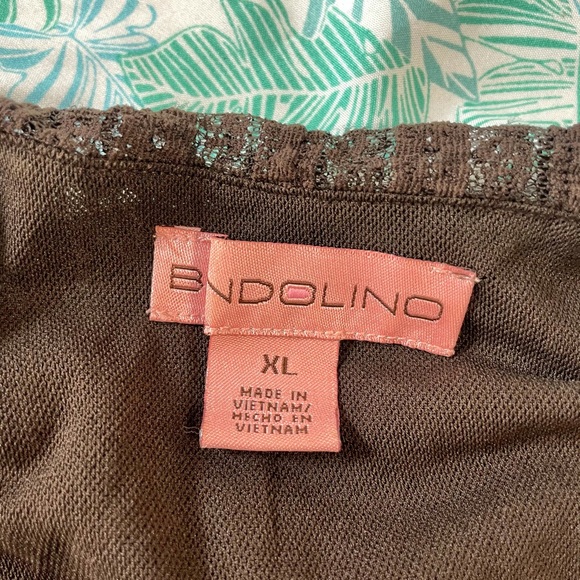 Bandolino Black Lace V Neck Top - Picture 5 of 13